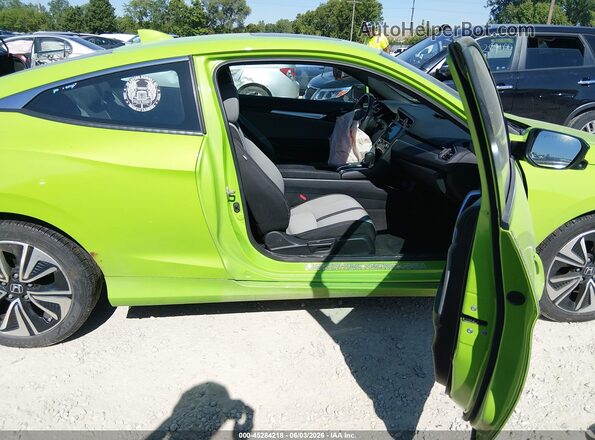 2HGFC3B34GH358137 2016 HONDA CIVIC Green წინა სალონის ხედი
