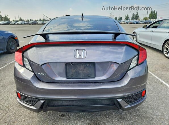 2HGFC3B35HH358388 2017 HONDA CIVIC Gray უკანა ხედი