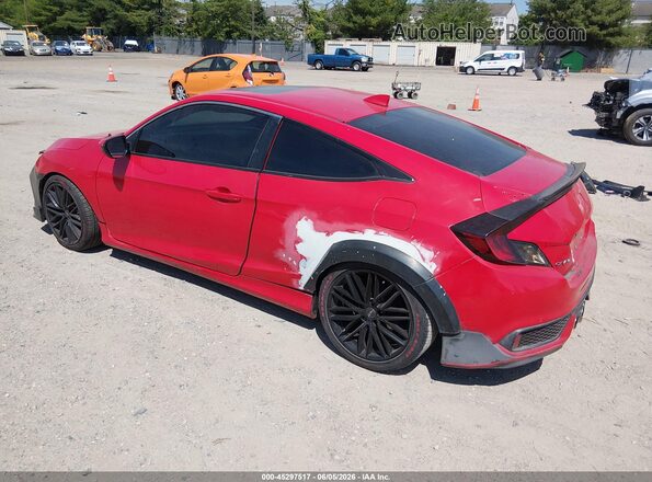 2HGFC3B37GH361632 2016 HONDA CIVIC Red უკანა მარცხენა