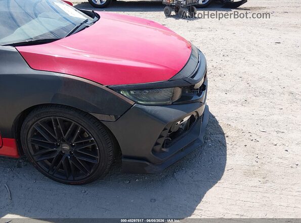 2HGFC3B37GH361632 2016 HONDA CIVIC Red ხელსაწყოთა პანელის ხედი