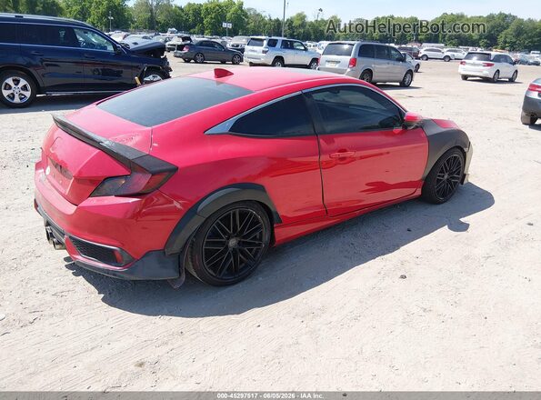 2HGFC3B37GH361632 2016 HONDA CIVIC Red უკანა მარჯვენა