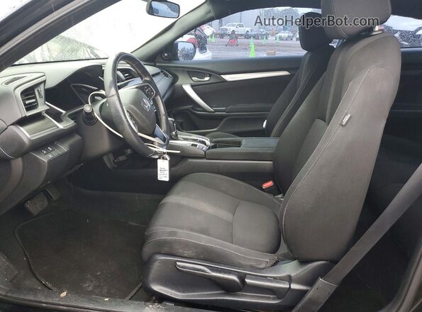 2HGFC3B37KH351787 2019 HONDA CIVIC Black წინა სალონის ხედი