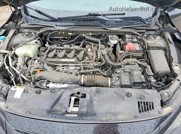2HGFC3B37KH351787 2019 HONDA CIVIC Black უკანა სალონის ხედი