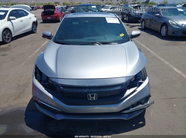 2HGFC3B37KH354902 2019 HONDA CIVIC Gray Widok wnętrza z tyłu