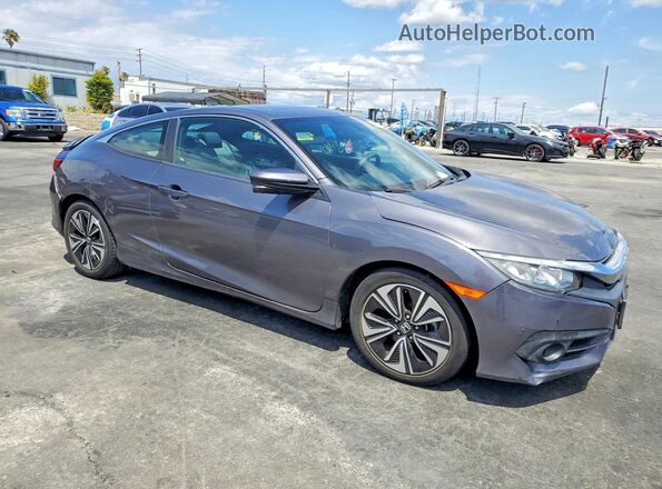 2HGFC3B38HH358384 2017 HONDA CIVIC Серый Передняя правая четверть