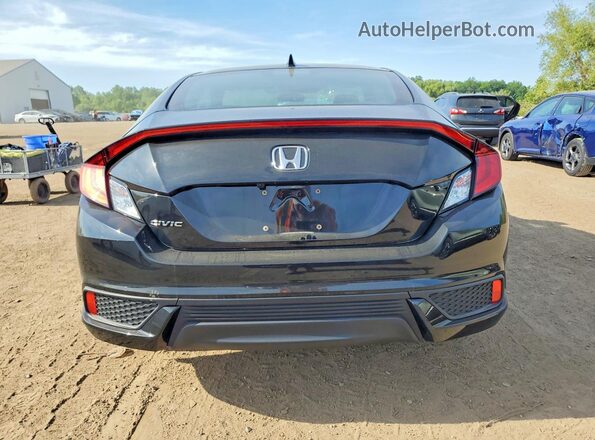 2HGFC3B38KH356139 2019 HONDA CIVIC Black უკანა ხედი