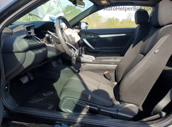 2HGFC3B38KH356139 2019 HONDA CIVIC Black წინა სალონის ხედი