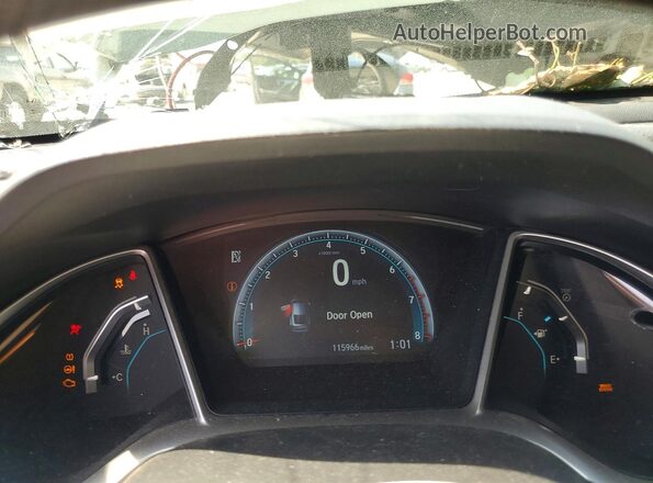 2HGFC3B39GH350986 2016 HONDA CIVIC White Widok zestawu wskaźników