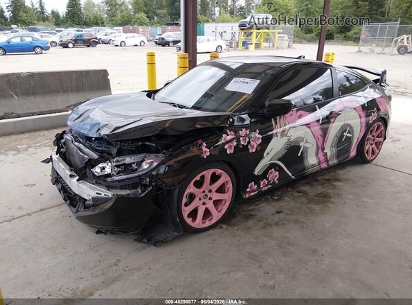 2HGFC3B39LH351663 2020 HONDA CIVIC Черный Передняя левая четверть