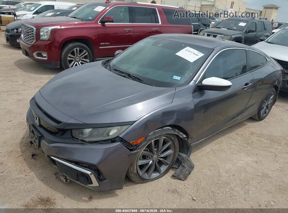 2HGFC3B3XLH351493 2020 HONDA CIVIC Gray წინა მარცხენა ხედი სამი მეოთხედიდან