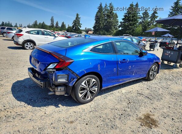 2HGFC3B71HH360836 2017 HONDA CIVIC Blue Задня права чверть