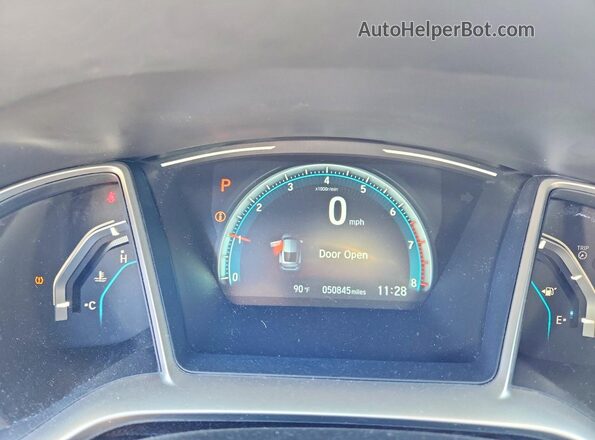 2HGFC3B71HH360836 2017 HONDA CIVIC Blue Вид щитка приладів