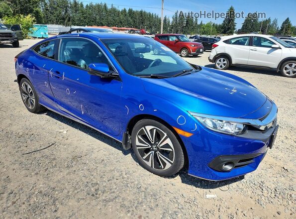 2HGFC3B71HH360836 2017 HONDA CIVIC Blue Передня права чверть