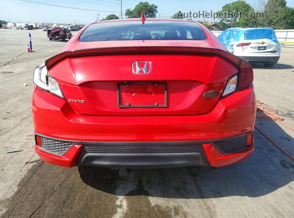 2HGFC3B72HH350655 2017 HONDA CIVIC Red Вид ззаду