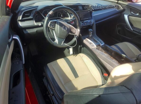 2HGFC3B72HH350655 2017 HONDA CIVIC Red Вид панелі приладів