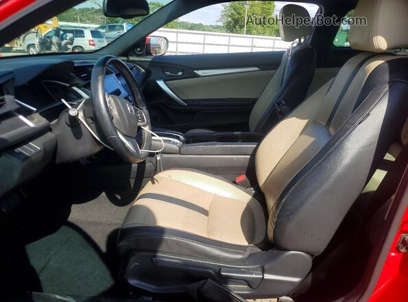 2HGFC3B72HH350655 2017 HONDA CIVIC Red Вид салону спереду