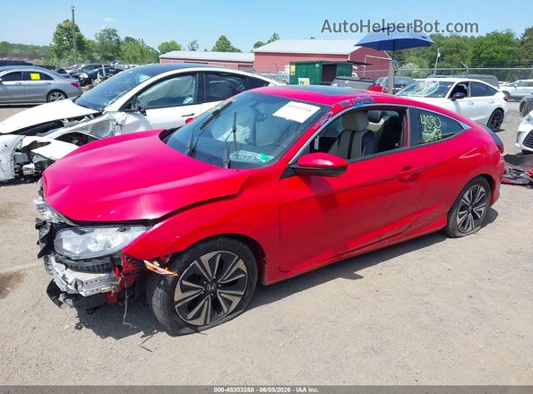 2HGFC3B79HH357828 2017 HONDA CIVIC Red Front left