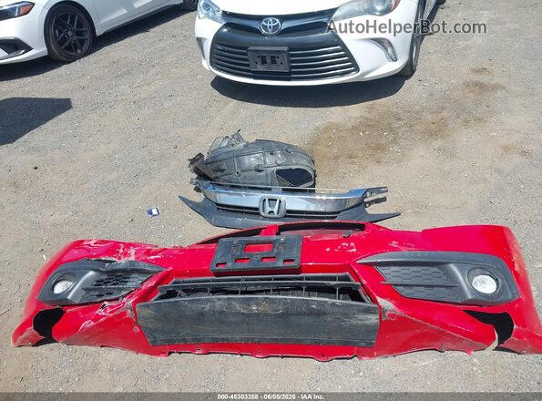 2HGFC3B79HH357828 2017 HONDA CIVIC Red Instrument cluster view