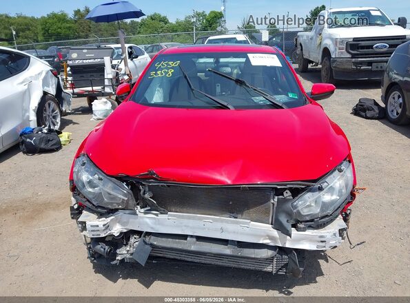 2HGFC3B79HH357828 2017 HONDA CIVIC Red Rear interior view