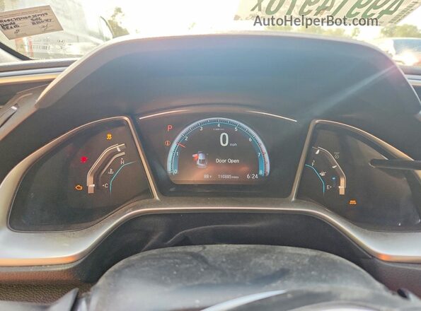 2HGFC3B7XGH357772 2016 HONDA CIVIC Black Instrument cluster view