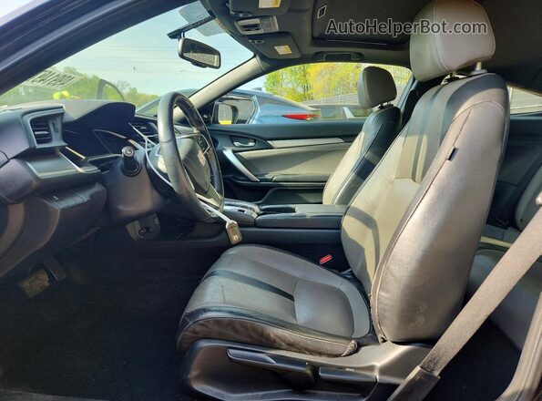 2HGFC3B7XGH357772 2016 HONDA CIVIC Black Front interior view