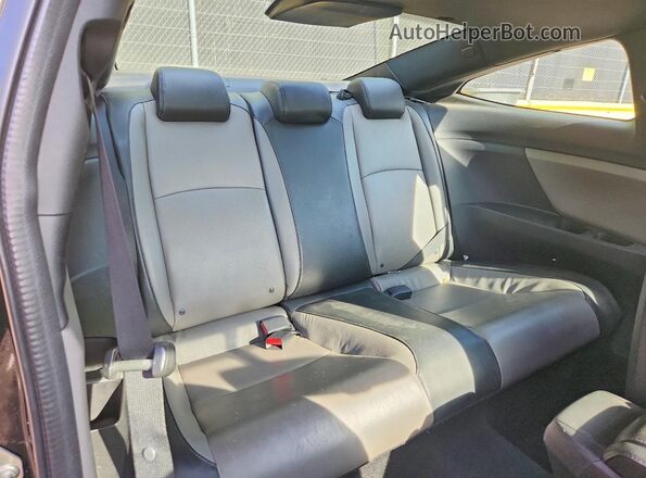 2HGFC3B7XGH357772 2016 HONDA CIVIC Black Rear seats view