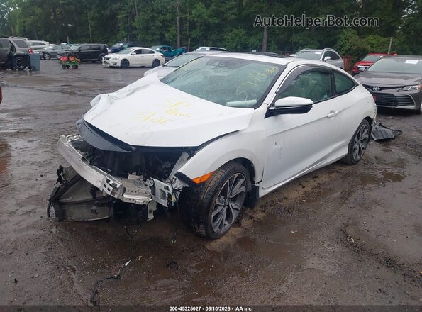 2HGFC3B93KH355971 2019 HONDA CIVIC Белый Передняя левая четверть