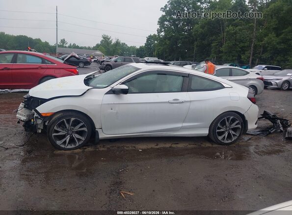 2HGFC3B93KH355971 2019 HONDA CIVIC Белый Вид задней части салона