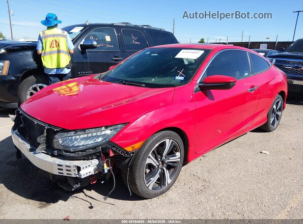 2HGFC3B94JH356710 2018 HONDA CIVIC Red Передня ліва чверть