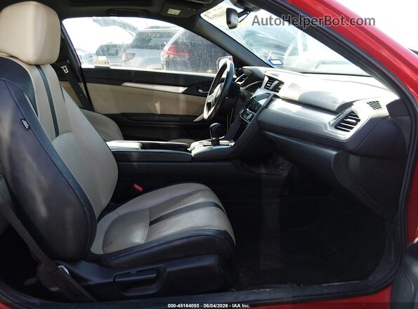 2HGFC3B94JH356710 2018 HONDA CIVIC Red Вид салону спереду