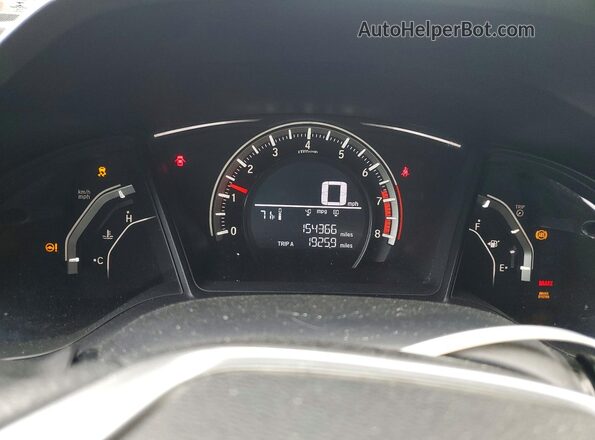 2HGFC4A57GH312908 2016 HONDA CIVIC Black ხელსაწყოთა პანელის ხედი