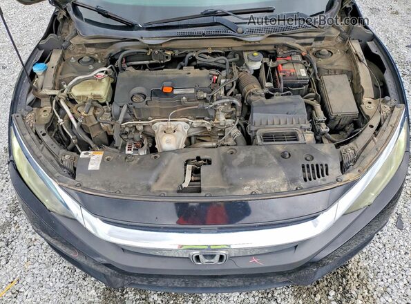 2HGFC4A57GH312908 2016 HONDA CIVIC Black უკანა სალონის ხედი