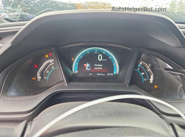 2HGFC4A58HH400366 2017 HONDA CIVIC Black Սարքավորումների վահանակի տեսք
