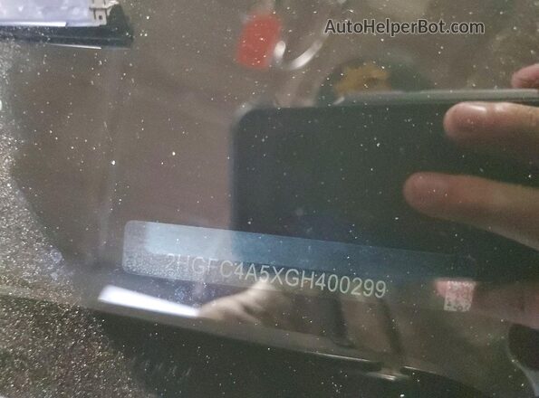 2HGFC4A5XGH400299 2016 HONDA CIVIC Синий 