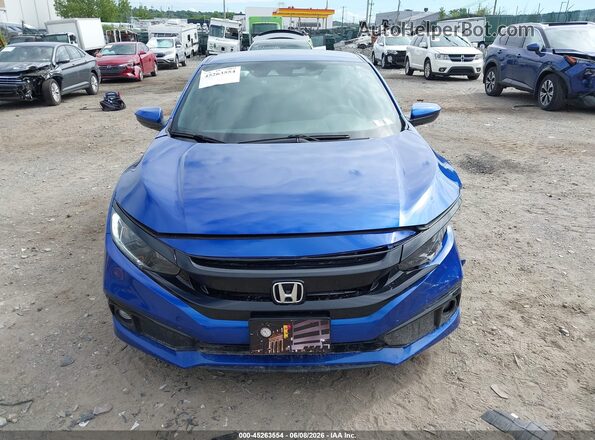 2HGFC4A88LH301095 2020 HONDA CIVIC Blue Սարքավորումների վահանակի տեսք