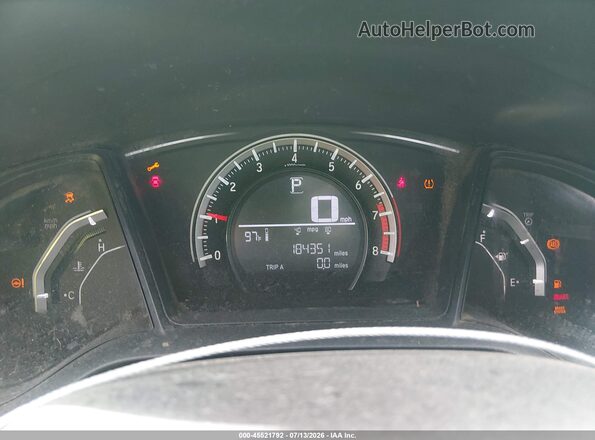 2HGFC4B00GH300327 2016 HONDA CIVIC Gray Вид задніх сидінь