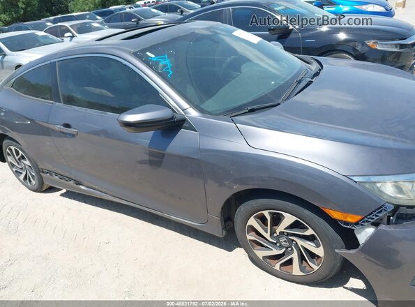 2HGFC4B00GH300327 2016 HONDA CIVIC Gray Вид задньої частини салону