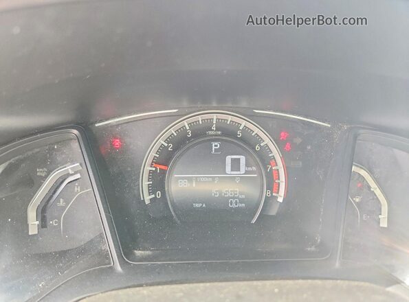 2HGFC4B00HH310843 2017 HONDA CIVIC Серебряный Вид щитка приборов