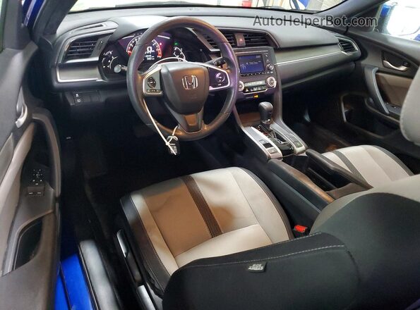 2HGFC4B04HH309372 2017 HONDA CIVIC Blue წინა პანელის ხედი