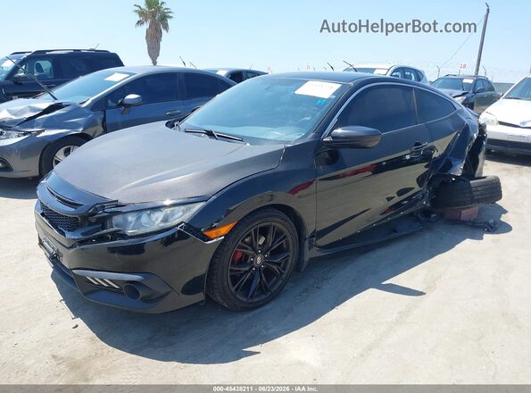 2HGFC4B05HH310062 2017 HONDA CIVIC Black წინა მარცხენა ხედი სამი მეოთხედიდან