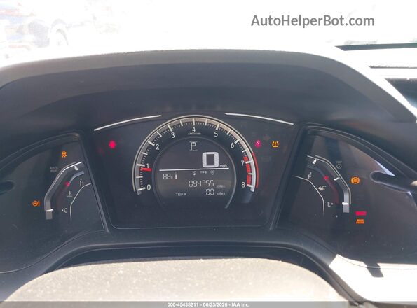 2HGFC4B05HH310062 2017 HONDA CIVIC Black უკანა სავარძლების ხედი