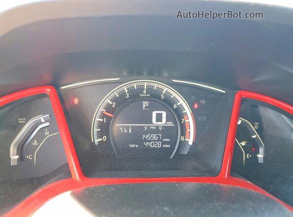 2HGFC4B05HH312331 2017 HONDA CIVIC Silver Vista del cuadro de instrumentos