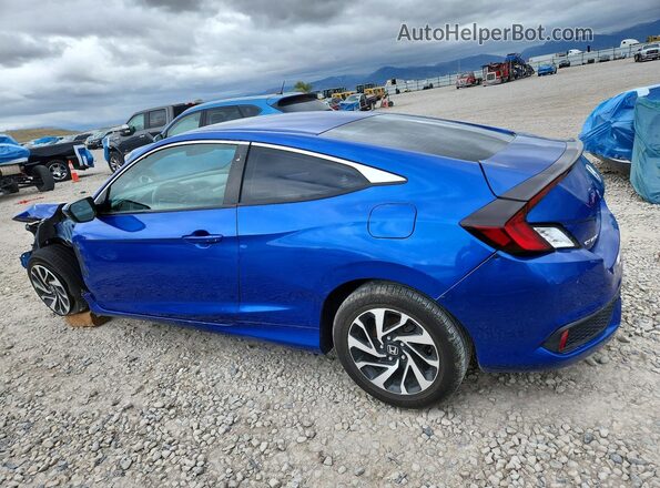 2HGFC4B06GH302423 2016 HONDA CIVIC Blue Հետևի ձախ