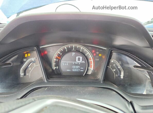 2HGFC4B06GH302423 2016 HONDA CIVIC Blue Սարքավորումների վահանակի տեսք