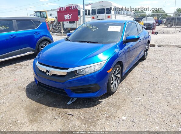 2HGFC4B06GH303653 2016 HONDA CIVIC Синий Передняя левая четверть