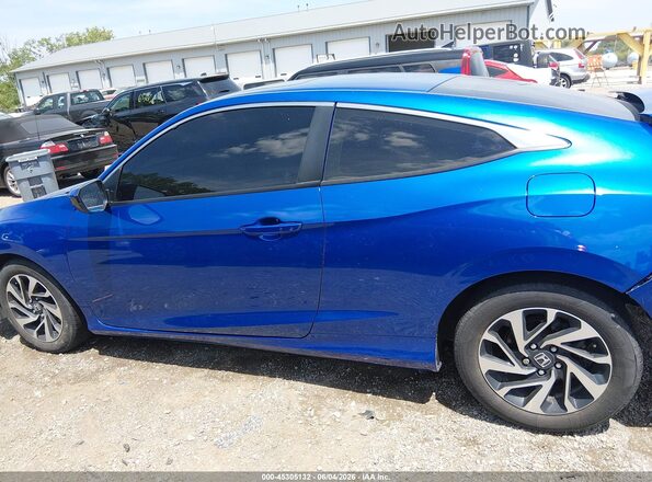 2HGFC4B06GH303653 2016 HONDA CIVIC Синий Вид задней части салона