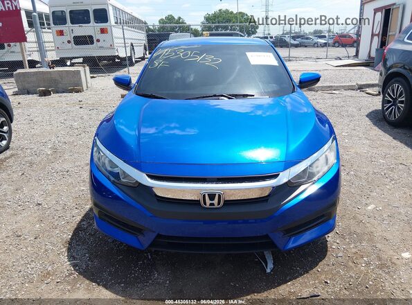 2HGFC4B06GH303653 2016 HONDA CIVIC Синий Вид панели приборов