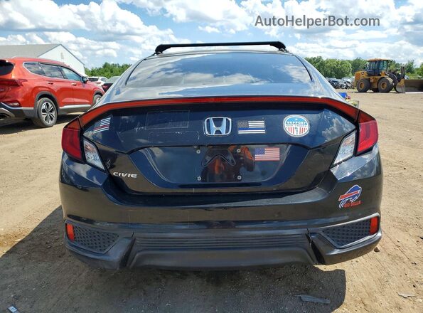 2HGFC4B06HH307834 2017 HONDA CIVIC Black უკანა ხედი