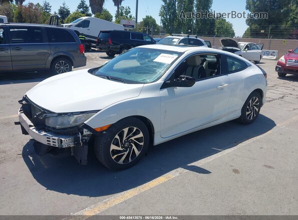 2HGFC4B06HH308269 2017 HONDA CIVIC White Առջևի ձախ երեք քառորդ տեսարան