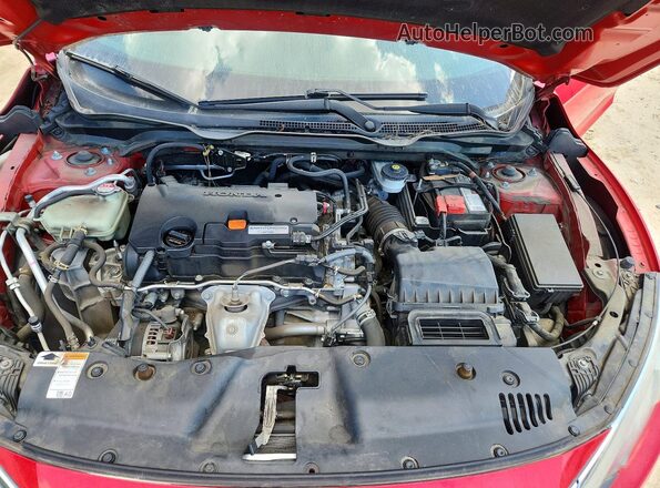 2HGFC4B06JH306043 2018 HONDA CIVIC Red Widok wnętrza z tyłu